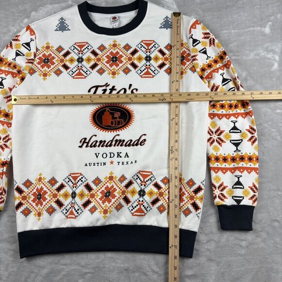 Tito's Handmade Vodka Ugly Christmas Party Sweater Mens Size L Austin Texas EUC - Picture 9 of 9